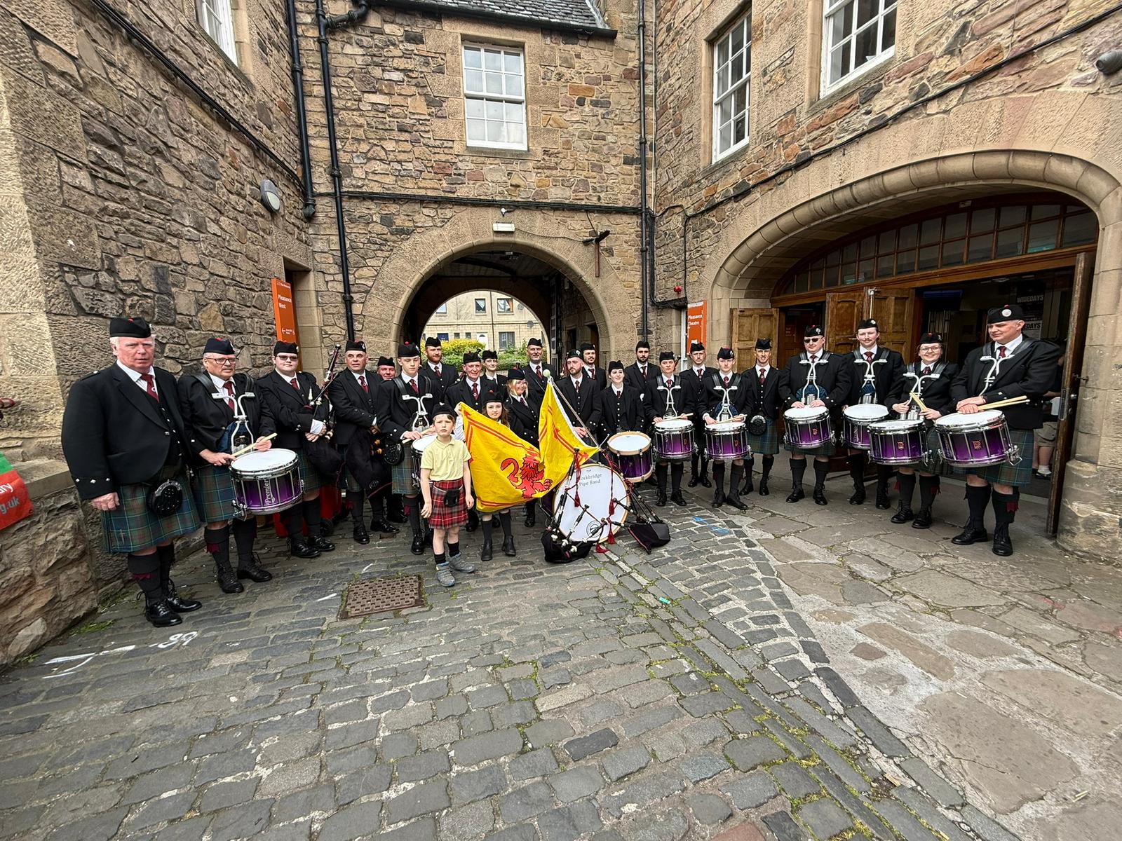 Stockbridge Pipe Band Edinburgh May Day Parade
